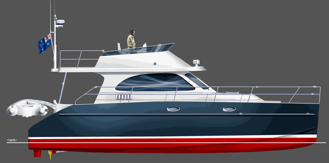 Catamaran Boat Plans Power Cat 60 Aluminum 