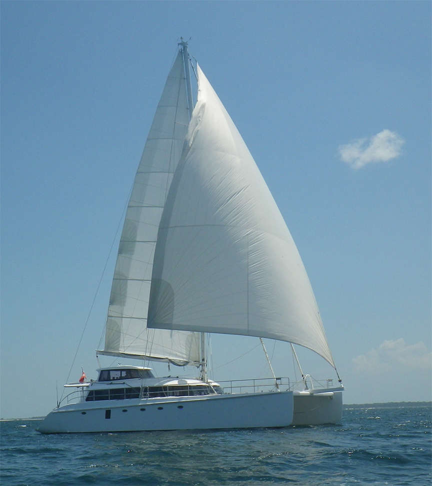 steel sailing catamaran